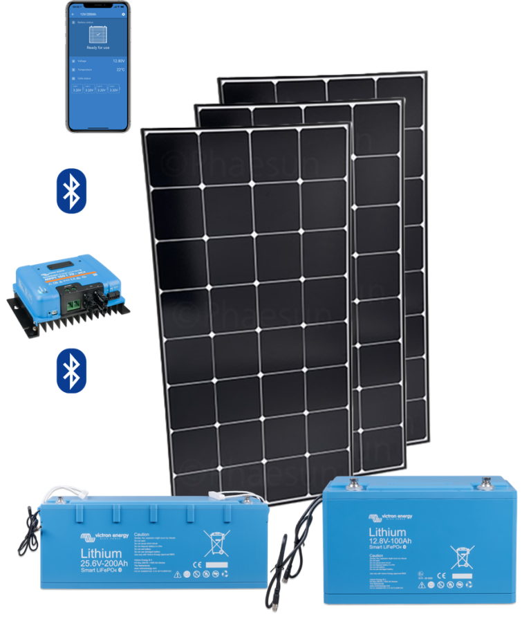 eMarine Systems Solarpanels, Lithium-Ionen (LiFePO4) Batterien eMarine Systems Solarpanels, Lithium-Ionen (LiFePO4) Batterien mit Bluetooth-Steuerung.